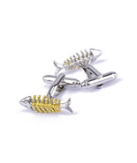 Silver Fish Cufflinks - £18.37 GBP