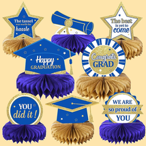 2024 Graduation Party Decorations Class of 2024 Congrats Grad Honeycomb Centerpi - £14.10 GBP
