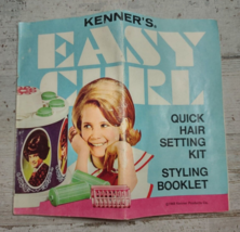 Vintage Kenner Easy Curl Quick Hair Setting Kit Styling Booklet 1969 MAN... - $4.74