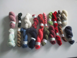 20 SKEINS JAG&#39;S FUNKY FIBERS ASSORTED COLORS COTTON/ACRYLIC YARN NOS - $19.65 CAD