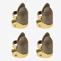 ThimbleGuard 4-Pack: Adjustable Metal Shields for Pin &amp; Needle Protection - Perf - $21.73