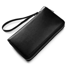 Purse Women Red/black/pink/Coffee/Slivery Solid Fashion Wallet Female Cowhide Le - £21.84 GBP