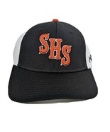 SHS Baseball Hat Size Large XL Black White Orange Claw Under Armour - $16.70