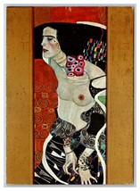 Judith II Painting by Gustav Klimt Original Drawing Reverse Postcard Z8 - £4.63 GBP