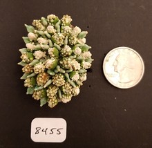 Vintage Czechoslovakia Large Flower Bouquet Pin Missing Some Flowers - $7.99