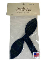 Longaberger Handle Tie 2438441 Collectors Club Stripe Navy Blue Green Accessory - £11.19 GBP