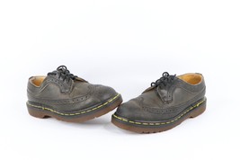 Vtg 90s Dr Martens Womens 5 Goth EDM Distressed Leather Chunky Wingtips ... - $113.80