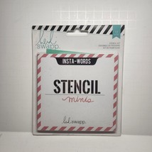 American Crafts Heidi Swapp Insta-Words Stencil Minis Kit, New - £3.93 GBP