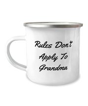 Cute Grandma Gifts, Rules Don&#39;t Apply To Grandma, Epic 12oz Camper Mug F... - £15.62 GBP