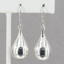 Robert Lee Morris RLM Studio Sterling Silver Big Puffy Teardrop Dangle Earrings - £40.08 GBP