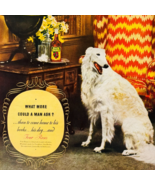 1938 Four Roses Whiskey Advertisement Borzoi Dog Distillery Liquor Antiq... - €25,76 EUR