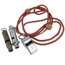 3 Early Boy Scout whistles - $262.35