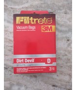 Filtrete Vacuum Bags Dirt Devil D 3 Bags - £9.99 GBP