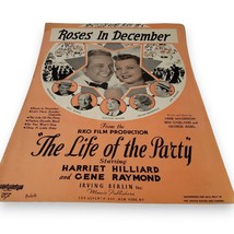 Vintage 1937 RKO Film Sheet Music, Roses in December, Irving Berlin Publisher - $4.00