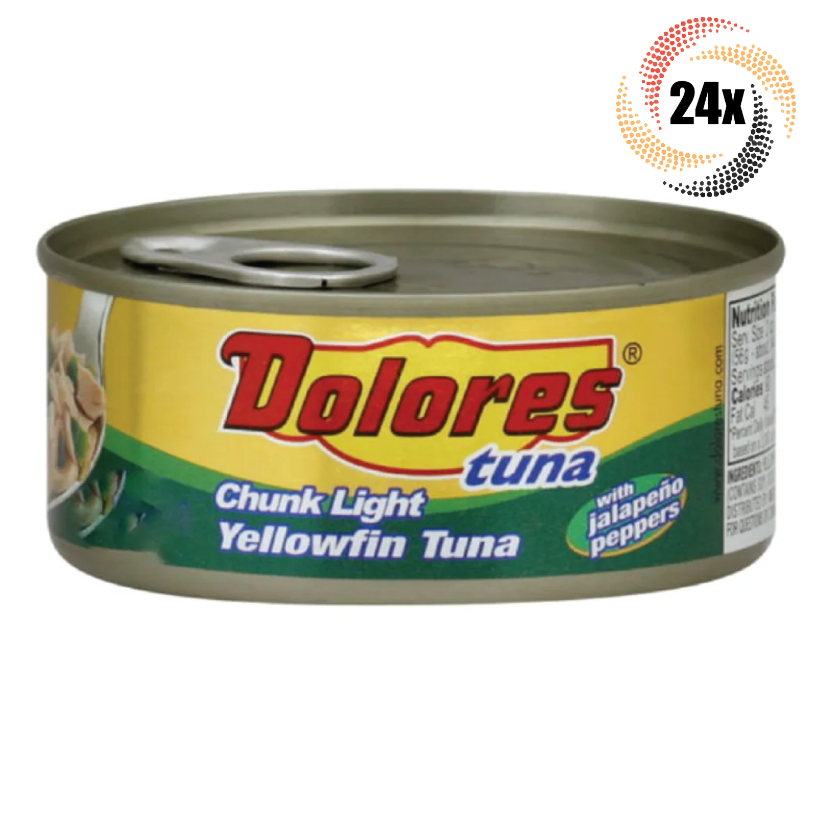 24x Cans Dolores Chunk Light Yellowfin Tuna Salad With Jalapeno Peppers | 10oz - $138.23