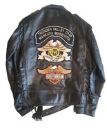 Wilsons Leather Open Road Harley Patches Motorcycle Jacket Mens XXL 2xl - £41.67 GBP