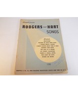 VINTAGE SONGBOOK RODGERS &amp; HART SONGS BEWITCHED, THE LADY IS A TRAMP, ET... - £7.78 GBP