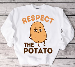 Respect The Potato, Potato sweatshirt, Funny Potato sweater, Potato Love... - £34.59 GBP