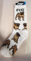 Adult Medium PUG Dog Breed Poses Footwear Dog Socks 6-11 - £8.96 GBP