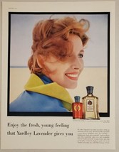 1955 Print Ad Yardley of London Lavender Bath Oil &amp; Essence Pretty Lady - $17.08