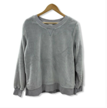 Wondershop by Target Womens Gray Velvet Lounge Sleepwear Sweatshirt Size XL - £18.87 GBP