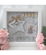 23cm Personalised New baby frame, baby girl frame,Shabby Chic Nursery De... - £18.77 GBP