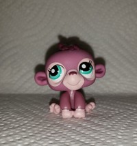 Littlest Pet Shop LPS~Purple Monkey With Green Dot Eyes~#1493 - £7.98 GBP