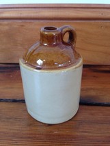 Vtg Antique Style Ceramic Glazed Primitive Jug Crock Jar Small Mini 4.25... - £23.52 GBP