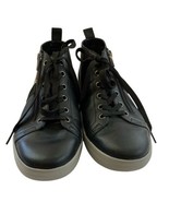 Vionic Womens Stevie Black Fashion Sneakers Shoes Size 9.5 Black Zipper - £21.82 GBP