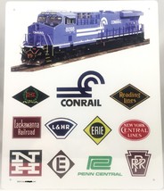 Conrail Railroad Sign - Heritage Diesel | Train | Wall Art | Collectible | Nyc - $28.49