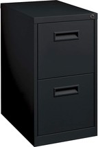 15 By 19 By 27-3/4-Inch Lorell Mobile Pedestal, File/File, Black. - £244.58 GBP