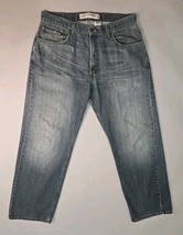 Levis 569 Jeans Mens 34x32 Blue LOOSE Fit RED Tab Made In Mexico 100% Co... - $18.06