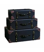 Set of Three Decorative Storage Suitcase Trunks - €410,46 EUR