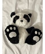 Panda Big Feet Aurora Plush Stuffed Animal Toy Bear Black White Soft 9&quot; ... - €12,00 EUR