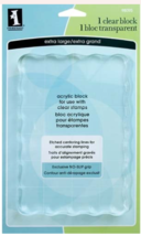 Extra Large Clear Block. Stamping Block. Acrylic. Inkadinkado  CLEARANCE - £5.26 GBP