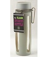 *Glass Water Bottle With Lid Gym Sports Travel Impact Silicone Sleeve 18 oz - $17.41 CAD