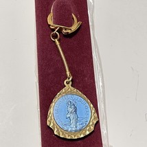 N.D. De La Lumiere Key chain Virgin mary christian souvenir  - $6.88