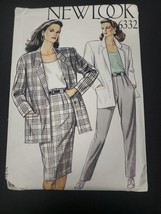 New Look Misses Sewing Pattern Jacket, Skirt &amp; Pants Sizes 8-18 Uncut  6332 - $90.82 MXN