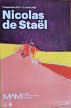 Nicolas de Stael - Original Exhibition Poster - 60x40CM- Rare - Paris -2023 - $201.42