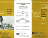Mikumi Wildlife &amp; Serengeti Safari Lodges &amp; Tariff Brochures Tanzania 1970 - $23.82