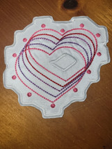 Heart  - Love and Valentines - Iron on Patch  10838 - £6.13 GBP