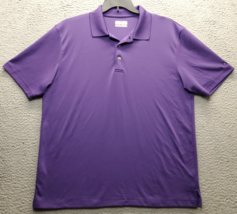 Grand Slam Air Flow Polo Shirt Mens XL Purple Golf Performance Side Slit... - $21.44
