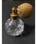 Antique Vintage Etched Crystal Atomizer Parfum Bottle Original - €25,71 EUR