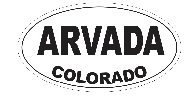 Primary image for Arvada Colorado Oval Bumper Sticker D7145 Euro Oval
