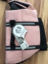 VIVAGLORY Dog Life Jacket Vest Reflective Adjustable Medium - $23.99
