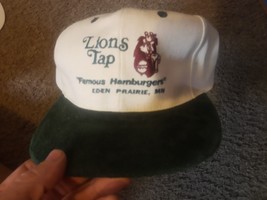 VTG  90&#39;s 80&#39;s Lions Tap MN Eden Paririe White Green Hat Cap Trucker  OSFA - £18.68 GBP