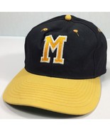 Vintage Speedway Snapback Hat Cap University of Michigan Wolverines Blac... - $14.95