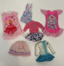 Vintage Barbie Doll Clothes Lot Clone Friends Nightgown Dress Skirt Overalls  - $17.00