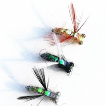 KKWEZVA 15Pcs Trout Nymph Fly Fishing Lure Wet Flies Nymphs Hook  Color Ice Fish - £41.74 GBP