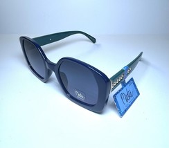 NEW BOB MACKIE Blue Green Gold Chain Link Designer BM57568G Sunglasses +... - $49.99
